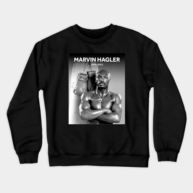 Marvin Hagler Memorial Crewneck Sweatshirt by Vamp Pattern